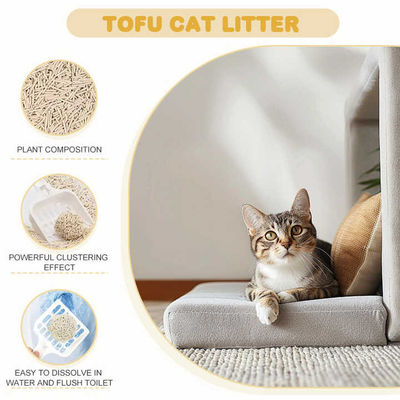 Good price Pure Plant Based Tofu Cat Litter Fast Clumping Water Soluble online