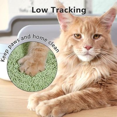 Non Stick Green Tea Cat Litter OEM ODM Degradable Tofu Based Cat Litter