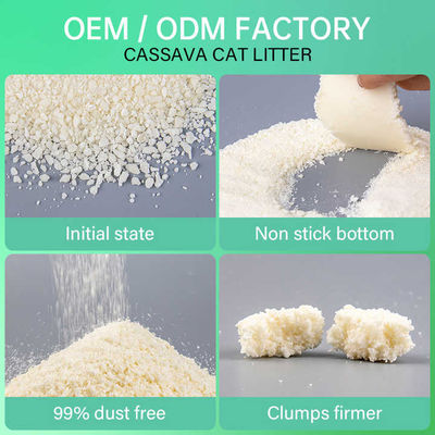 Good price High Absorptivity Cassava Cat Litter Fast Clumping Tofu Litter online