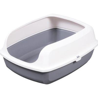 Good price Plastic Semi Enclosed Litter Box Widened And Thickened Anti Leakage online