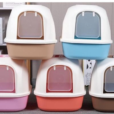 Good price Nonstick Fully Enclosed Cat Litter Box OEM Enclosed Kitty Litter Box online