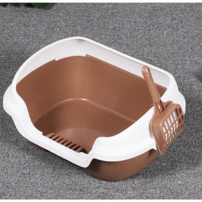 Good price Multicolor PET Open Cat Litter Tray Large Opening Litter Tray online