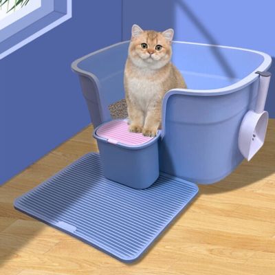 Good price Plastic Basin Cat Toilet Box Eco Friendly Splash Proof Open Litter Box online