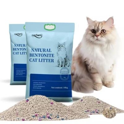 Good price Spherical Bentonite Clumping Cat Litter Dust Free 100% Bentonite Cat Litter online
