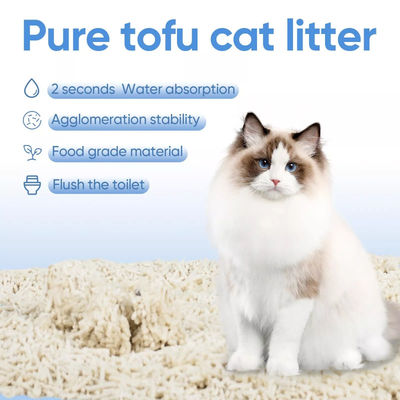 Good price Flushable Natural Tofu Clumping Cat Litter 5 Flavors Kitty Litter Tofu online