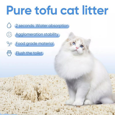 Good price Quick Clumping Tofu Cat Litter Deodorant Tofu Sand Litter BSCI MSDS Approval online