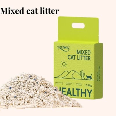 Good price 100% Eco-Friendly Tofu and Bentonite Mixed Cat Litter Odor Control and Easy Clean online