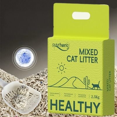 OEM Organic Deodorant Tofu And Bentonite Mixed Cat Litter With Multi Scent