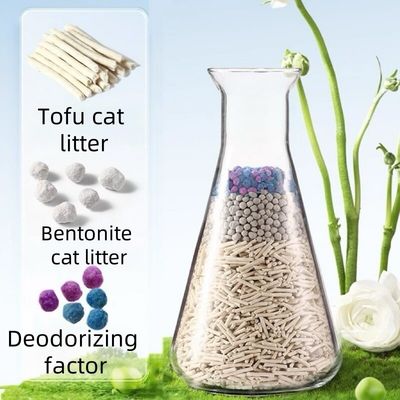 Easy Clean Mixed Cat Litter Biodegradable Eco Friendly Tofu Cat Litter