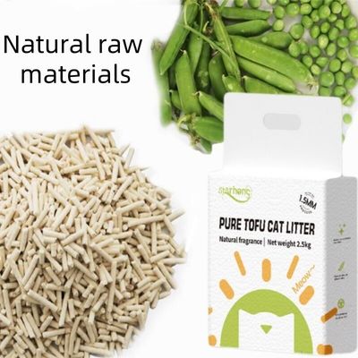 White All Natural Clumping Cat Litter Pea Dust Free Natural Cat Litter