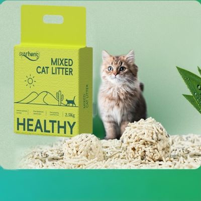 Tofu Bentonite Mixed Cat Litter Customized Cat Bathroom Sand