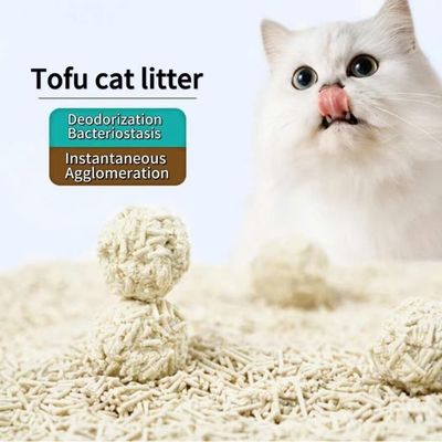 Odor Absorbing Tofu Cat Litter Customized All Natural Clumping Litter