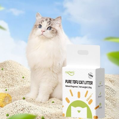 Good price Multiple Flavors Tofu Litter Easy Scooping OEM All Natural Clumping Cat Litter online