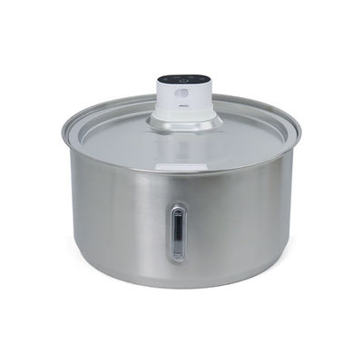 Bon prix Vente chaude Animaux de compagnie Produits en acier inoxydable Fontaine d'eau pour chat avec fenêtre de niveau d'eau en ligne