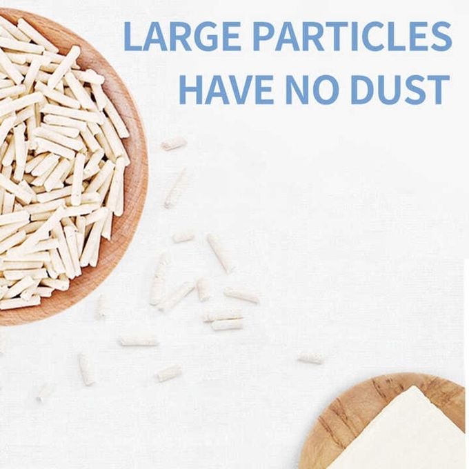 White All Natural Clumping Cat Litter Pea Dust Free Natural Cat Litter 2
